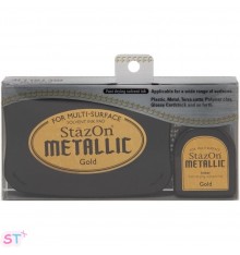 Tinta Stazon Metallic Kit Dorada