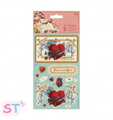 Victorian Valentine Mini Decoupage Heart