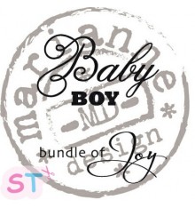 Sello Baby boy Bundle of Joy Marianne Design