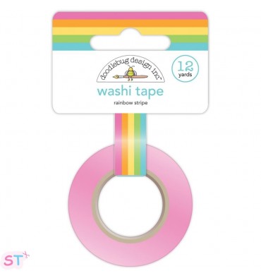 Washi tape Rainbow Stripe de Doodlebug