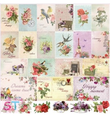 French Journey Cards 12x12