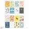 Set 16 sellos adhesivos Animal Pattern